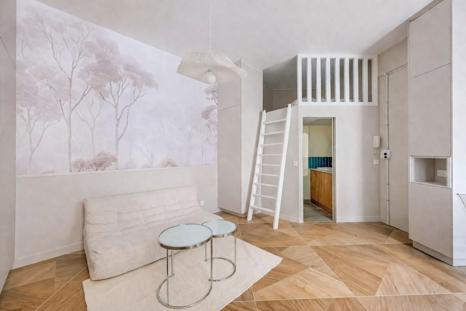 PARIS 18ᵉ –SIMPLON  limite JULES JOFFRIN – STUDIO RÉNOVÉ PAR ARCHITECTE – 26 m² – VENDU MEUBLÉ 5